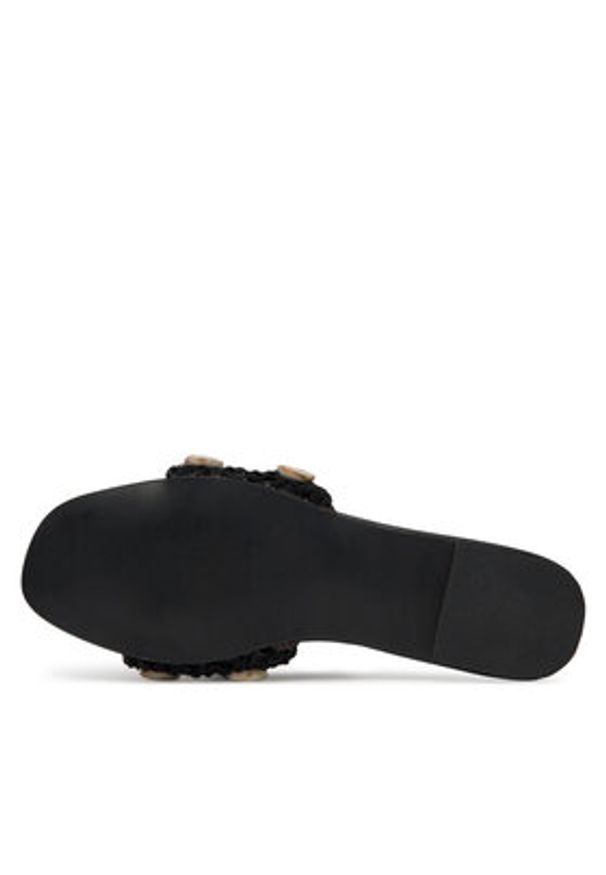DeeZee Klapki YD2303-1 Czarny. Kolor: czarny. Materiał: materiał