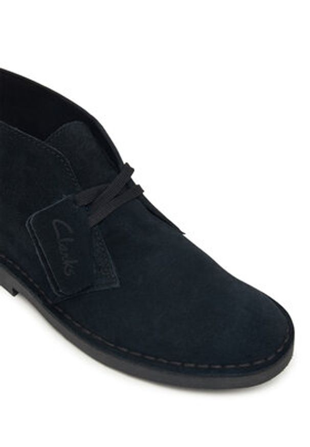 Clarks Trzewiki Desert Bt Evo. 26182930 Czarny. Kolor: czarny. Materiał: zamsz, skóra