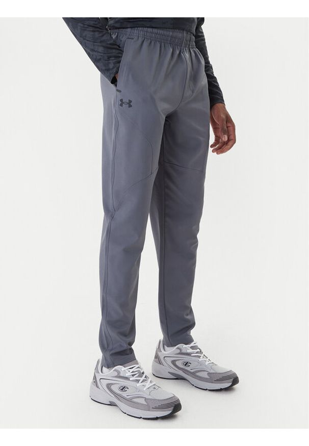 Under Armour Spodnie dresowe Unstoppable 6003861 Szary Loose Fit. Kolor: szary. Materiał: syntetyk