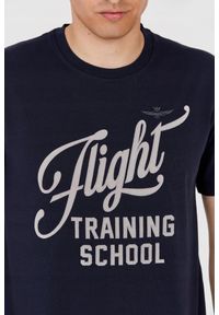 Aeronautica Militare - AERONAUTICA MILITARE Granatowy bawełniany t-shirt męski, Rozmiar XXL. Kolor: niebieski. Materiał: bawełna. Długość rękawa: krótki rękaw. Długość: krótkie #3