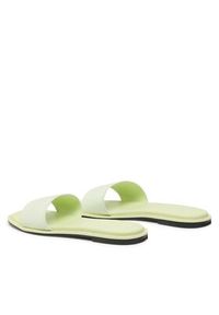 Calvin Klein Klapki Squared Flat Slide He HW0HW00817 Zielony. Kolor: zielony. Materiał: materiał