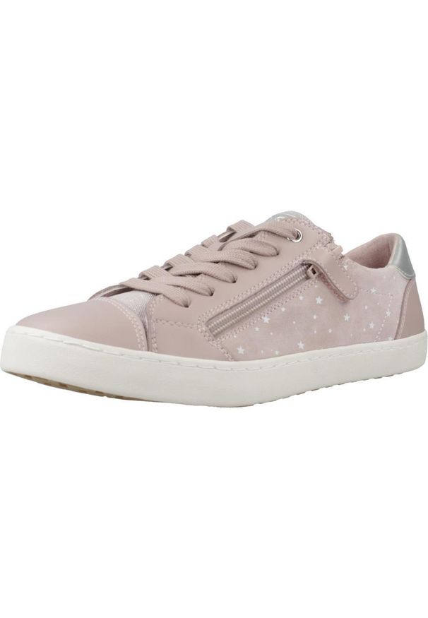 Geox - Kapcie GEOX J KILWI GIRL Rose. Kolor: różowy. Materiał: tkanina, skóra. Sport: turystyka piesza