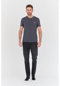 Guess - GUESS Grafitowy męski t-shirt Core Tee Str, Rozmiar M. Kolor: szary #3