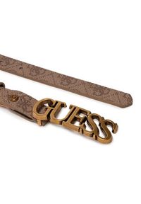 Guess Pasek Damski Noelle Belts BW7727 VIN20 Brązowy. Kolor: brązowy. Materiał: skóra