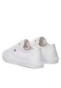 TOMMY HILFIGER - Tommy Hilfiger Tenisówki Th Foxing Sneaker Canvas FW0FW09170 Biały. Kolor: biały. Materiał: materiał #6