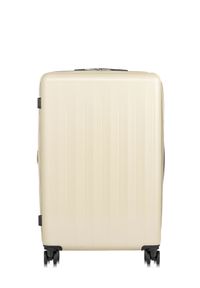 Ochnik - Komplet walizek na kółkach 19''/24''/28''. Kolor: beżowy. Materiał: guma, materiał, poliester