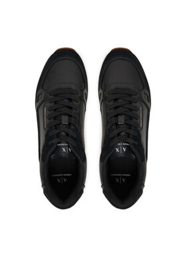 Armani Exchange Sneakersy XM001725 AF17540 UC001 Czarny. Kolor: czarny. Materiał: skóra