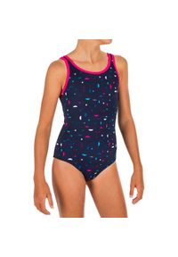 NABAIJI - Strój pływacki jednoczęściowy Heva+ all star dla dzieci. Kolor: niebieski. Materiał: materiał, poliester, elastan, poliamid