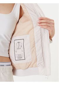 Guess Kurtka bomber W5YL08 WHDK2 Écru Regular Fit. Materiał: syntetyk #4