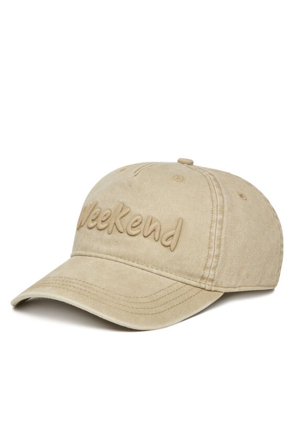 Weekend Max Mara Czapka z daszkiem Bruno 2525576024 Beżowy. Kolor: beżowy. Materiał: bawełna