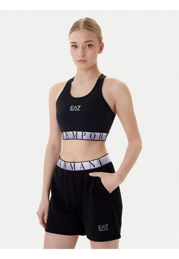 EA7 Emporio Armani Biustonosz sportowy 7W001467 AF21580 UC001 Czarny. Kolor: czarny. Materiał: syntetyk