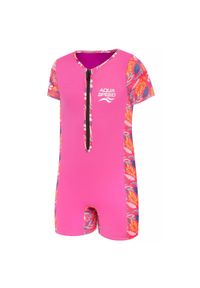 Strój jednoczęściowy plażowy dla dzieci Aqua Speed Neosplash. Kolor: różowy