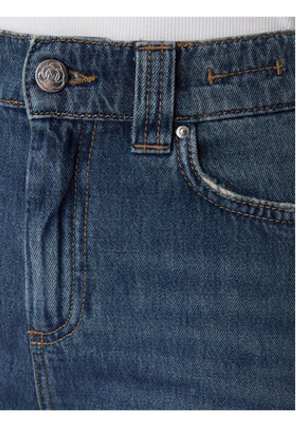 Marella Jeansy 2613181014 Granatowy Wide Leg. Kolor: niebieski