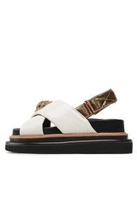 Kurt Geiger Klapki 225-Orson Cross Strap Sandal 9992241109 Écru #6