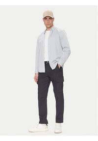 BOSS Spodnie materiałowe 50536882 Granatowy Regular Fit. Kolor: niebieski. Materiał: bawełna #4