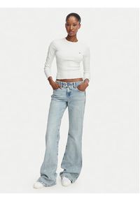 Tommy Jeans Bluzka DW0DW22783 Biały Slim Fit. Kolor: biały. Materiał: bawełna #3