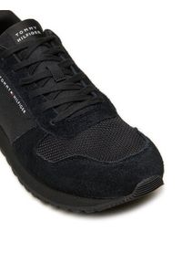 TOMMY HILFIGER - Tommy Hilfiger Sneakersy New Runner Eva Trainers FM0FM05454 Czarny. Kolor: czarny. Materiał: materiał