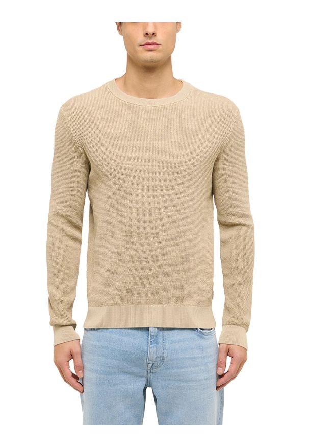 Męski Sweter Mustang Style Edward White Pepper 1017414 3268