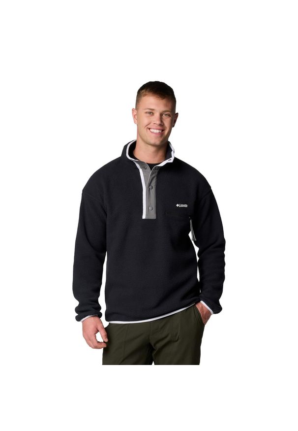 columbia - Columbia Polar Helvetia Ii 2090891010. Kolor: czarny. Materiał: polar. Sport: turystyka piesza