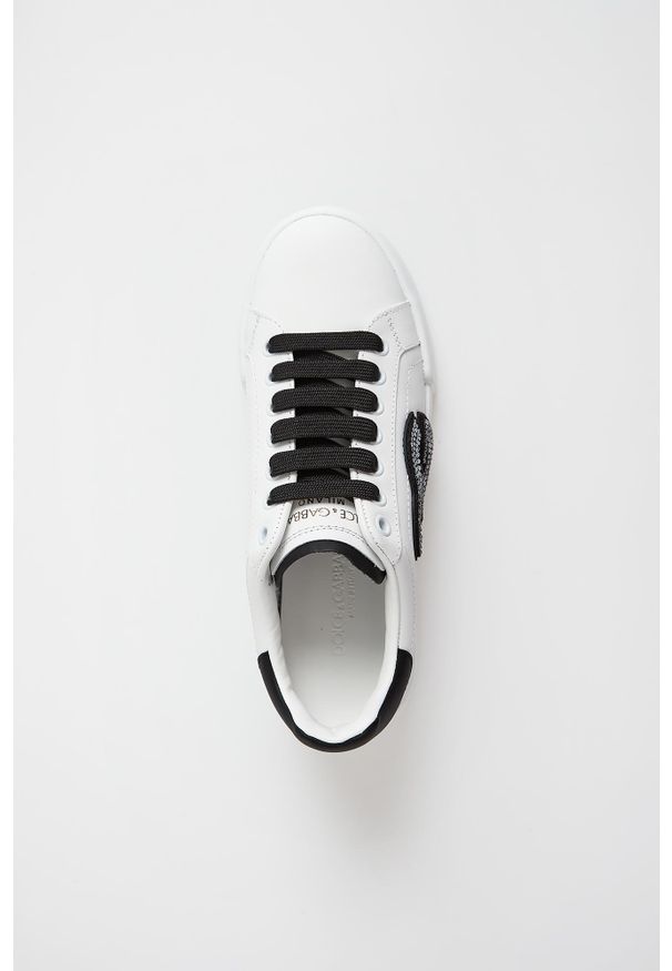 Dolce & Gabbana - Sneakersy damskie skórzane Portofino DOLCE & GABBANA. Materiał: skóra