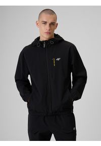 4f - 4F Kurtka przejściowa męska - czarna XL. Okazja: na co dzień. Kolor: czarny. Styl: casual #1