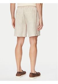 Jack & Jones Szorty materiałowe Bill 12253134 Beżowy Wide Leg. Kolor: beżowy. Materiał: len #2