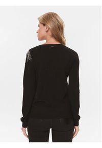 Liu Jo Sweter MF3013 MS14G Czarny Regular Fit. Kolor: czarny. Materiał: wiskoza #4