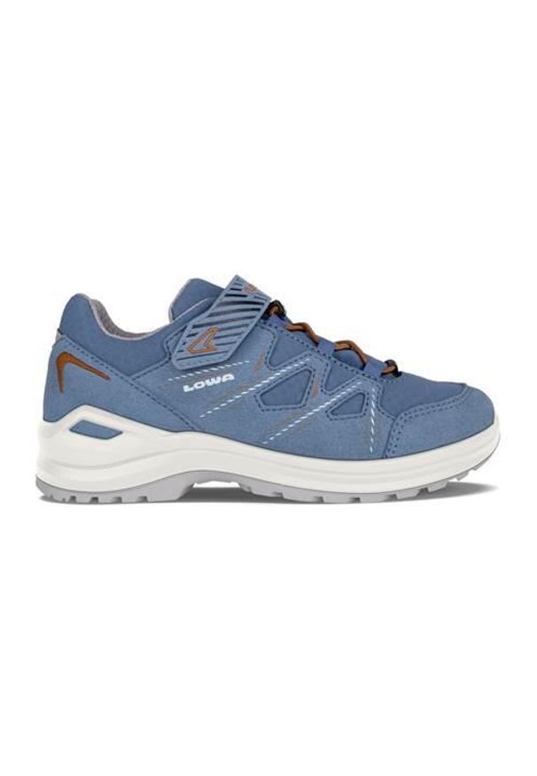 Buty do chodzenia dla dzieci Lowa Innox Evo Gtx Low. Kolor: niebieski. Materiał: materiał, syntetyk. Szerokość cholewki: normalna. Sport: turystyka piesza