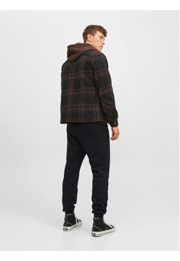 Jack & Jones Spodnie dresowe Gordon 12249274 Czarny Regular Fit. Kolor: czarny. Materiał: bawełna