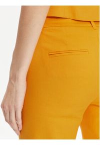 Marella Spodnie materiałowe Oceania 2413131062 Pomarańczowy Regular Fit. Kolor: pomarańczowy. Materiał: len #3