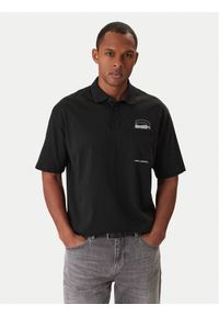 Karl Lagerfeld - KARL LAGERFELD Polo 745127 561225 Czarny Regular Fit. Typ kołnierza: polo. Kolor: czarny. Materiał: bawełna #1