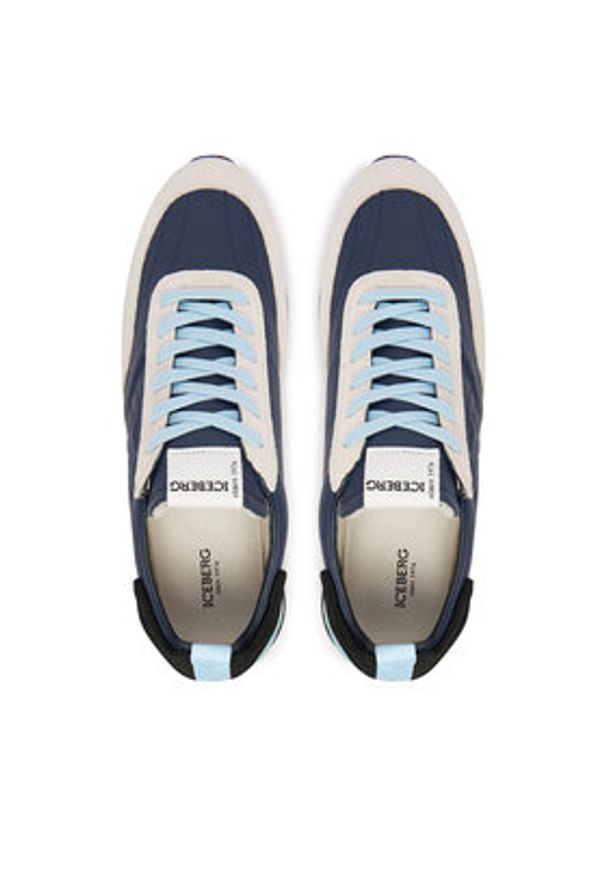 Iceberg Sneakersy IU18100B Szary. Kolor: szary. Materiał: skóra