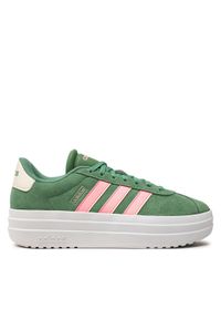 Adidas - adidas Sneakersy Vl Court Bold IH0365 Zielony. Kolor: zielony. Materiał: zamsz, skóra