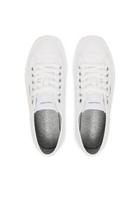 Calvin Klein Trampki Vulc Lace Up Low Lth HW0HW03077 Biały. Kolor: biały. Materiał: skóra #3