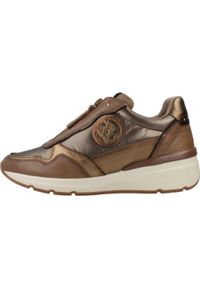 Carmela - Buty CARMELA 16183004C Brązowy. Kolor: szary. Materiał: tkanina, skóra