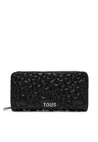 Tous - TOUS Portfel Puffy Bear 2002186351 Czarny. Kolor: czarny. Materiał: skóra #1