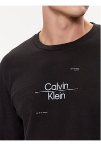 Calvin Klein Longsleeve Line Logo K10K112483 Czarny Regular Fit. Kolor: czarny. Materiał: bawełna. Długość rękawa: długi rękaw #4