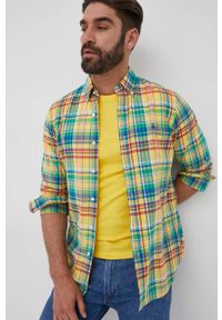 Polo Ralph Lauren koszula bawełniana męska regular z kołnierzykiem button-down. Typ kołnierza: button down, polo. Materiał: bawełna. Długość rękawa: długi rękaw. Długość: długie #2