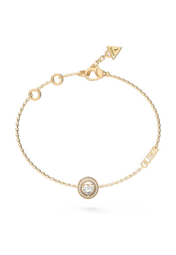 Guess Bransoletka JUBB0466 8JW Złoty. Materiał: metalowe. Kolor: złoty