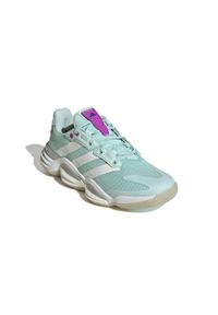 Adidas - Dziewczęce buty halowe adidas Stabil 16. Kolor: fioletowy, niebieski, wielokolorowy, zielony