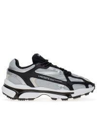 Buty Lacoste Athleisure L003 2K24 747SFA0012-GS2 - szare. Zapięcie: sznurówki. Kolor: szary. Materiał: guma, skóra, tkanina, materiał, syntetyk. Szerokość cholewki: normalna