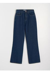 Sinsay - Jeansy wide leg - niebieski. Kolor: niebieski #1