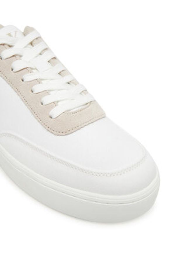 Calvin Klein Jeans Sneakersy Classic Cupsole Mg Canvas YM0YM01218 Biały. Kolor: biały. Materiał: materiał