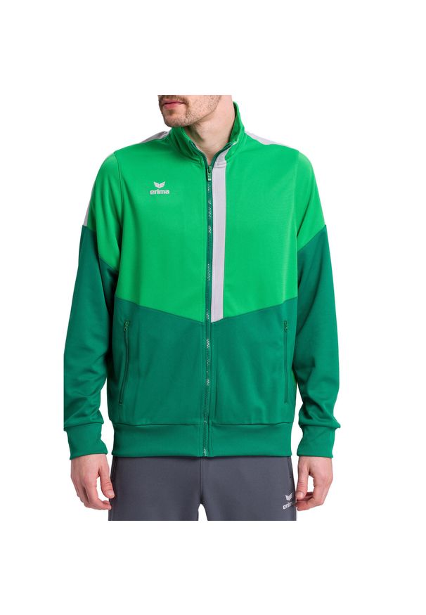 ERIMA - Kurtka Erima Worker Squad. Kolor: zielony. Materiał: materiał. Sport: piłka ręczna