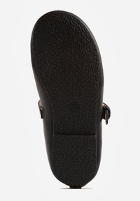 Born2be - Czarne Klasyczne Balerinki Mary Jane z Paskiem z Klamerką Timabelle. Okazja: na uczelnię. Zapięcie: pasek. Kolor: czarny. Materiał: jeans. Styl: klasyczny #6