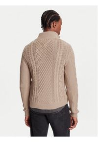 Tommy Jeans Sweter DM0DM22103 Brązowy Regular Fit. Kolor: brązowy. Materiał: bawełna