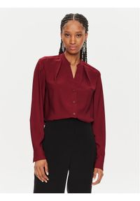 Calvin Klein Koszula K20K207167 Bordowy Regular Fit. Kolor: czerwony. Materiał: syntetyk