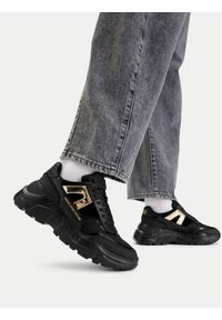 Versace Jeans Couture Sneakersy 80VA3SC4 ZSE18 899 Czarny. Kolor: czarny. Materiał: skóra #1