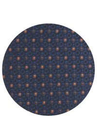 Krawat Męski - Angelo di Monti - Granatowy w Groszek. Kolor: niebieski. Materiał: tkanina. Wzór: grochy. Styl: elegancki, wizytowy #4