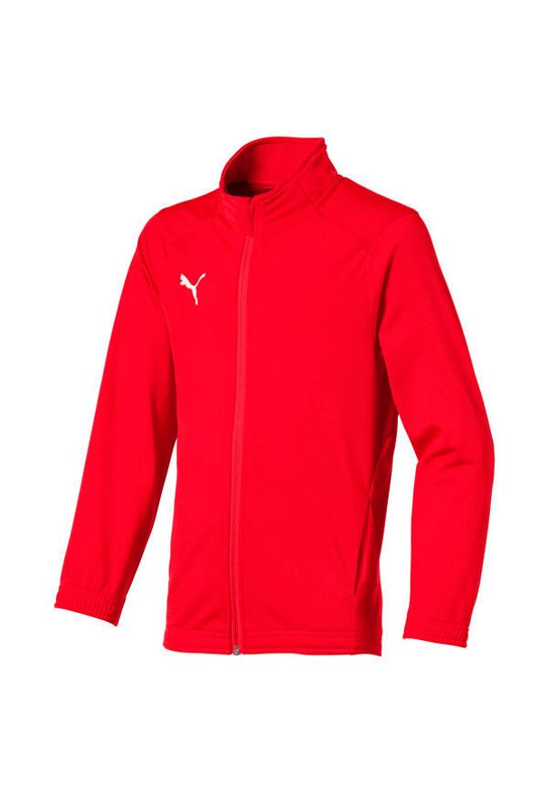 Puma Jr Liga Poly Jacket Core 164 - Sportowa kurtka dziecięca. Kolor: biały, czerwony, wielokolorowy